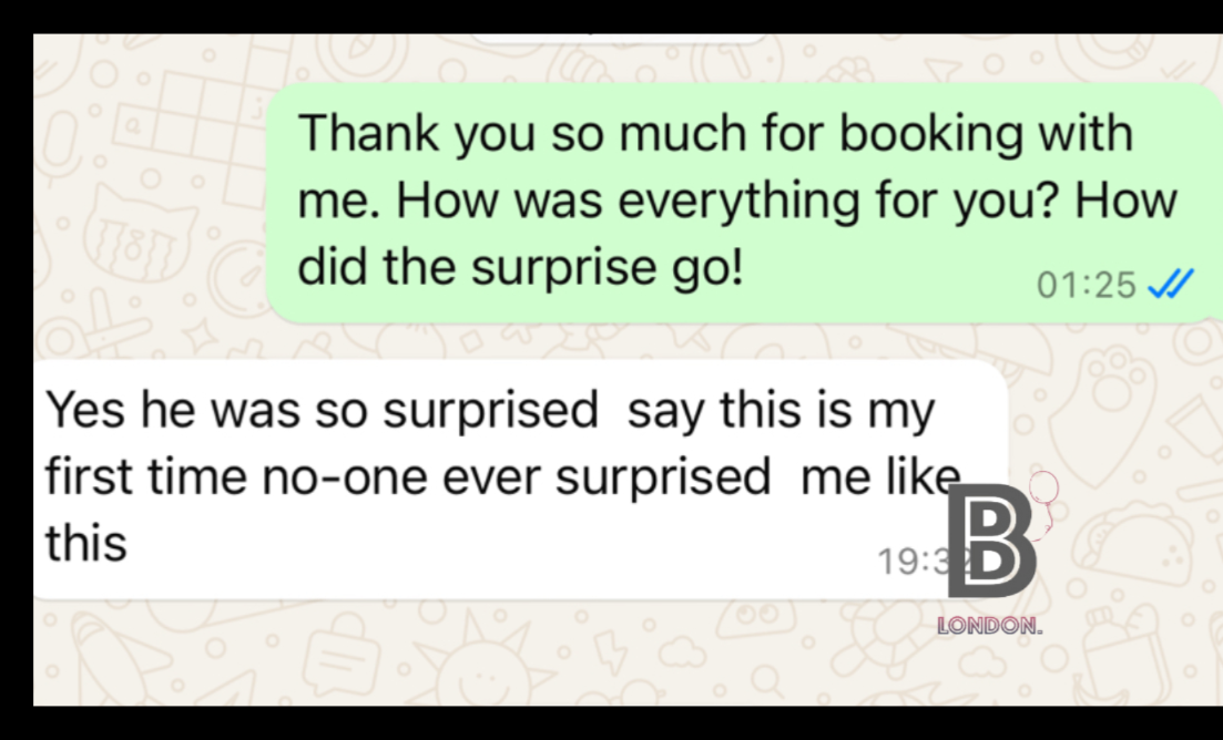 Thank-you message from Amara following a celebration at Pan Pacific — Suite